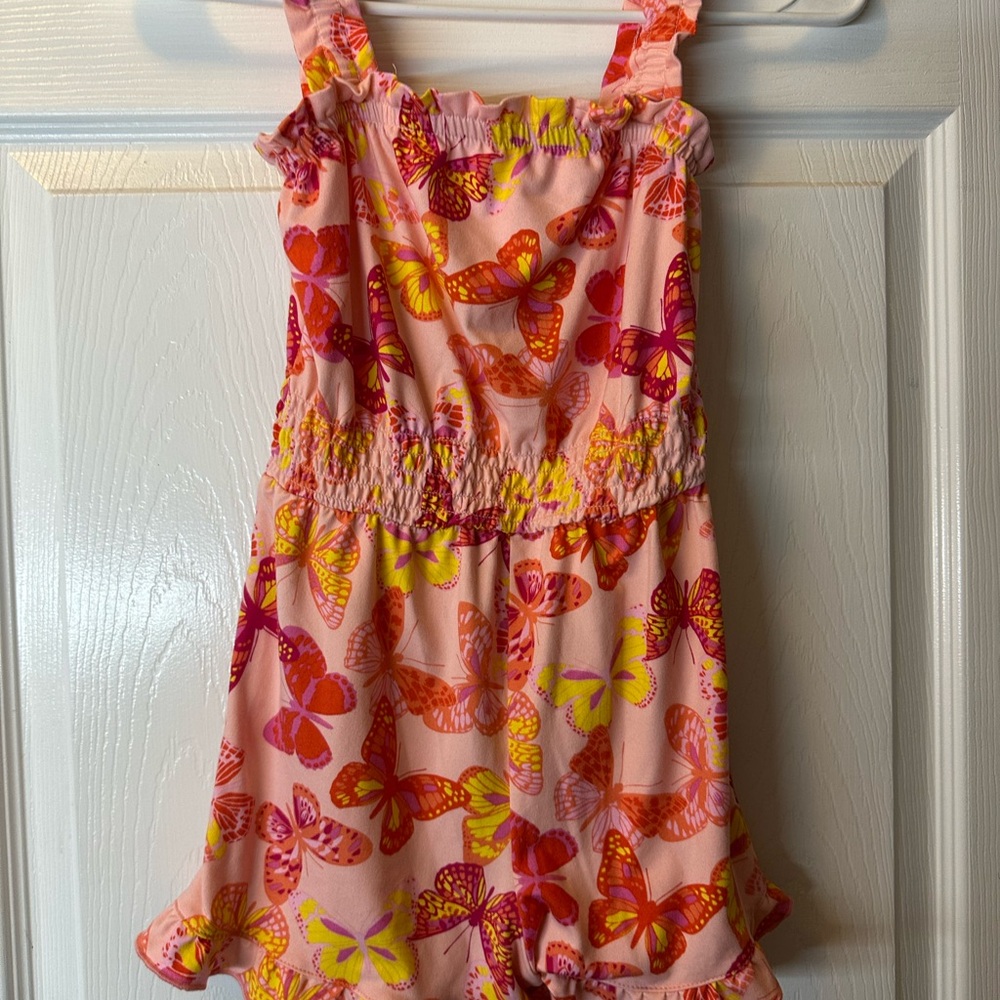 btween Pink Butterfly Bodysuit